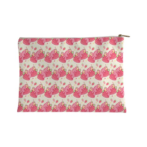 Strawberry Sloth Pattern Accessory Bag