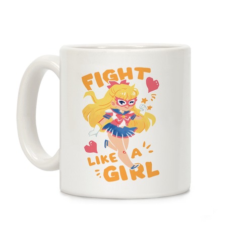 Fight Like A Girl: Sailor Venus Coffee Mugs | LookHUMAN