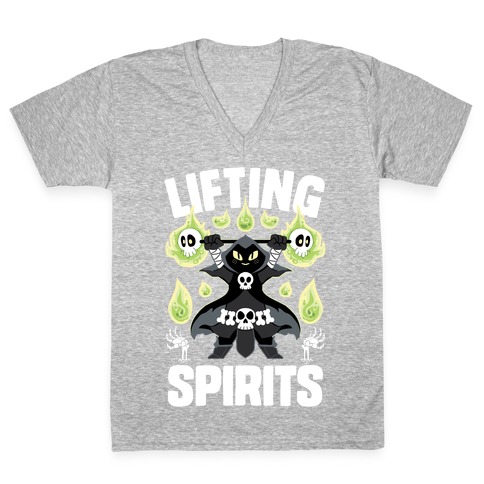 Lifting Spirits V-Neck Tee Shirt