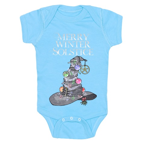 Merry Winter Solstice Baby One-Piece