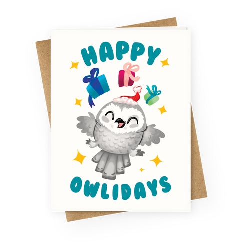 Happy Owlidays! Greeting Card