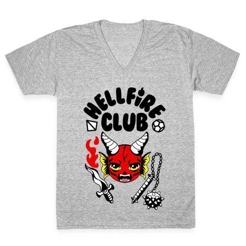 Kawaii Hellfire Club V-Neck Tee Shirt
