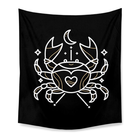 Astrology Cancer Crab Tapestry