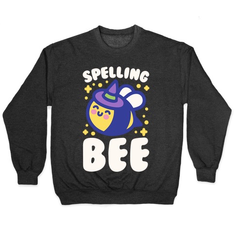 Spelling Bee White Print Pullover