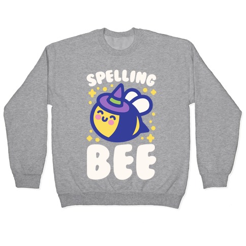 Spelling Bee White Print Pullover