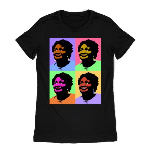 Pop Art Stacy Abrams Womens T-Shirt