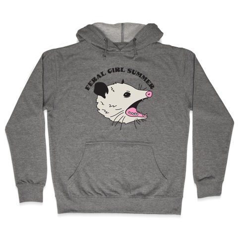 Feral Girl Summer Opossum Hooded Sweatshirt