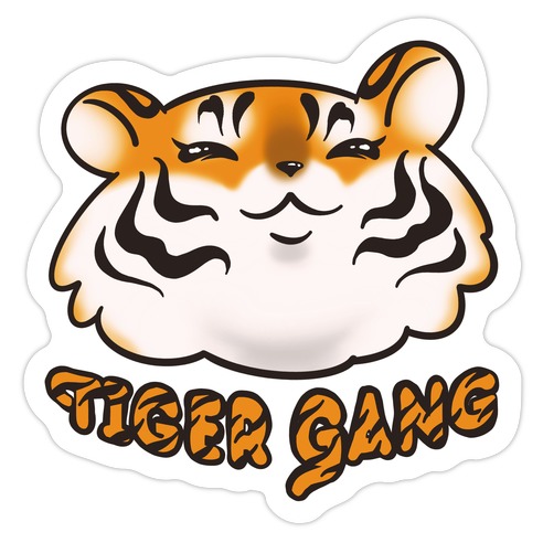 Tiger Gang Die Cut Sticker