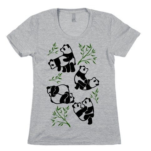 Pandas in Various Sexual Positions Womens T-Shirt