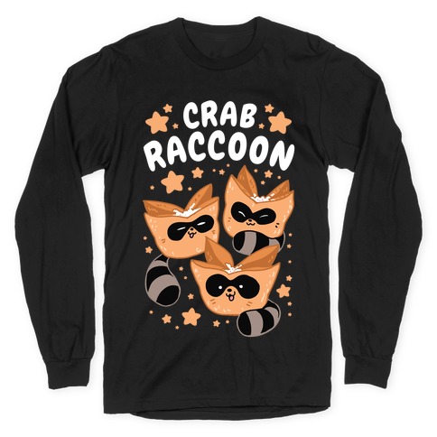 Crab Raccoon Long Sleeve T-Shirt