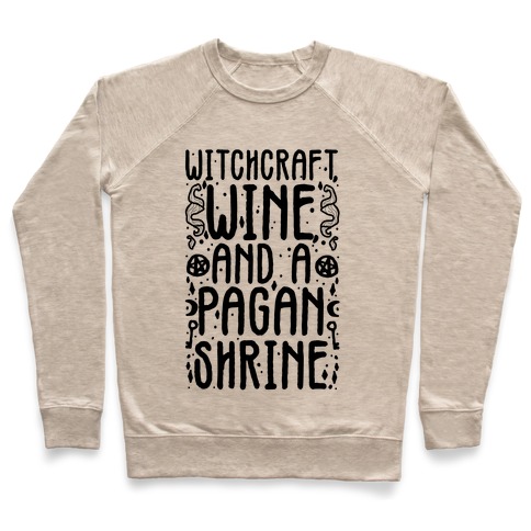 Witchcraft, Wine, and a Pagan Shrine Pullover