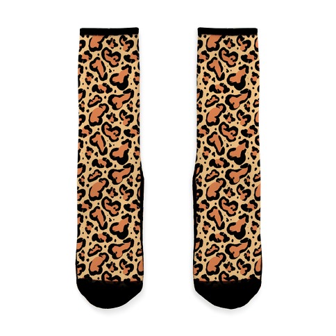 Leopard Print Penis Pattern Sock
