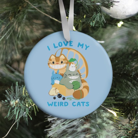 I love my weird cats Ornament