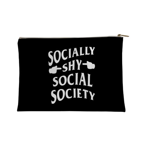 Socially Shy Social Society (black) Accessory Bag