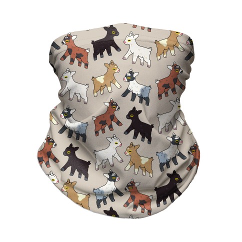 Baby Goats On Baby Goats Pattern Neck Gaiter