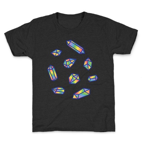 Rainbow Crystal Pattern Kids T-Shirt
