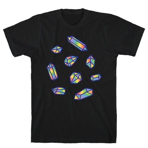 Rainbow Crystal Pattern T-Shirt