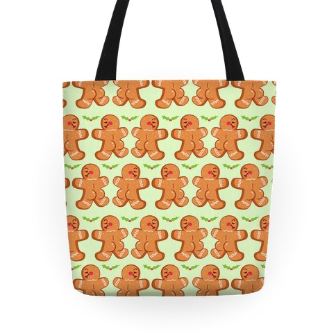 Gingerbread Butts Pattern Tote
