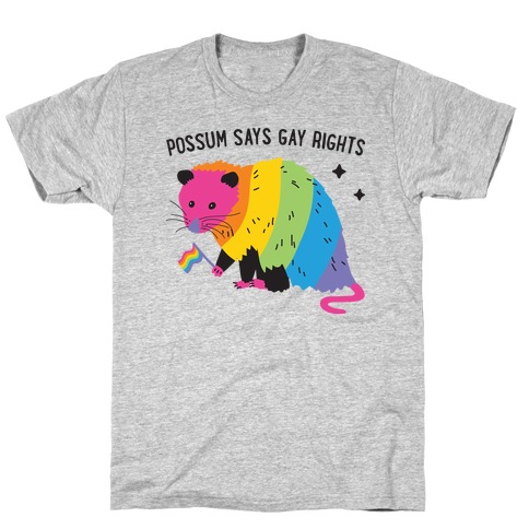 Possum Says Gay Rights T-Shirt