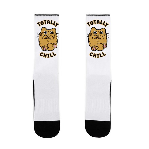 Totally Chill Cat Sock