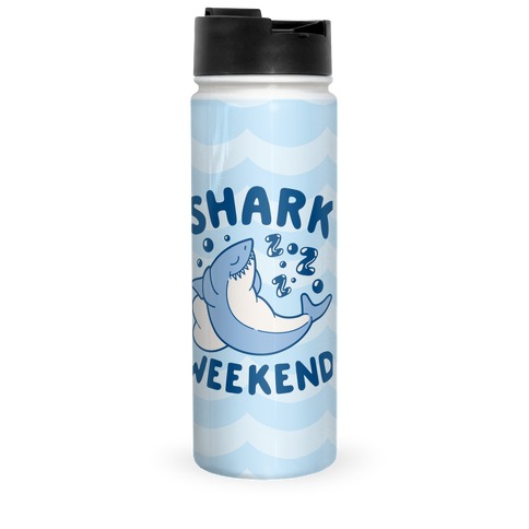 Shark Weekend Travel Mug