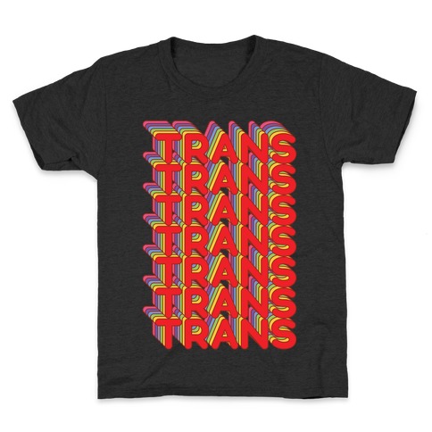 Trans Retro Rainbow Kids T-Shirt