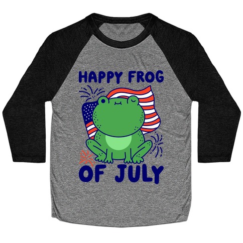 Happy Frog of July Baseball Tee