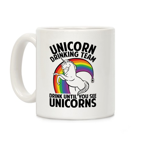 Unicorn Drinking Team Coffee Mug