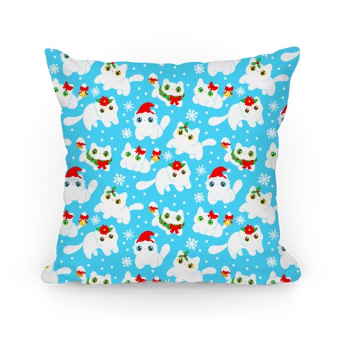 Christmas Cats Pattern Pillow