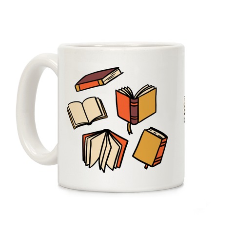 Book Reading Pattern Coffee Mug