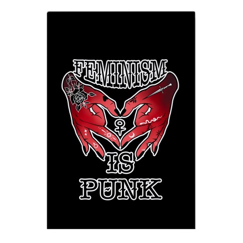 Feminism Is Punk Pins | LookHUMAN