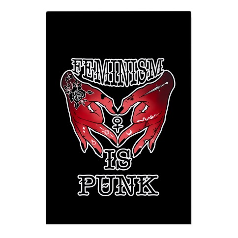 Feminism Is Punk Garden Flag