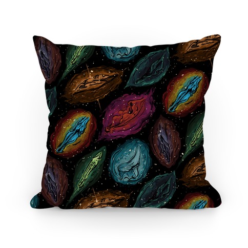 Cosmic Vulva Pattern Pillow