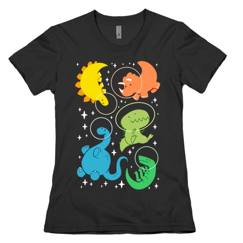 Space Dinos Womens T-Shirt