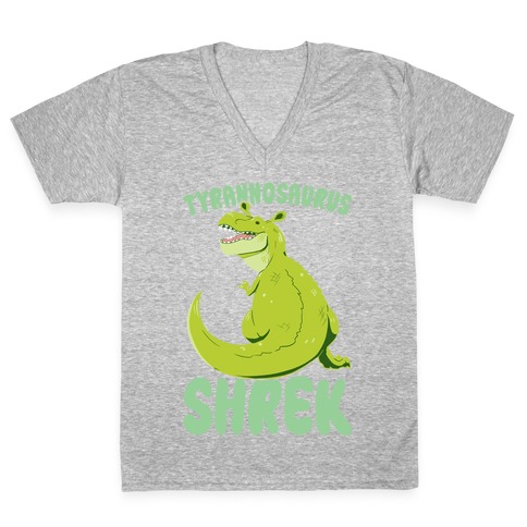 Tyrannosaurus Shrek V-Neck Tee Shirt