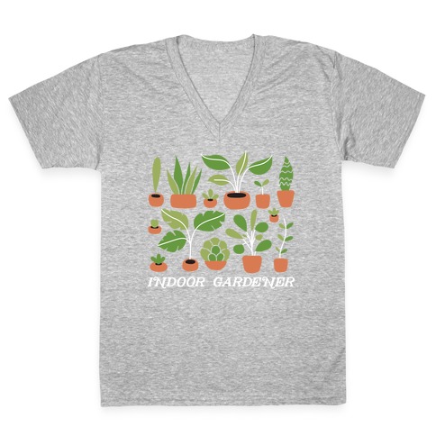 Indoor Gardener V-Neck Tee Shirt