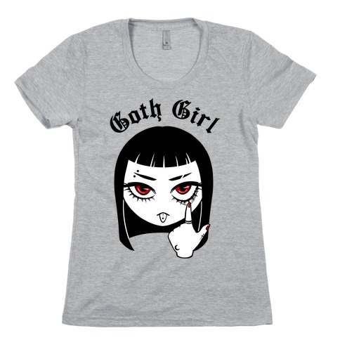 Goth Girl Womens T-Shirt