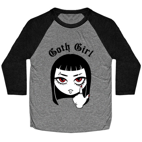 Goth Girl Baseball Tee