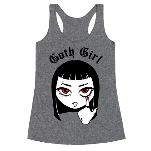Goth Girl Racerback Tank Top