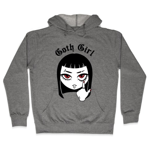 Goth Girl Hooded Sweatshirt