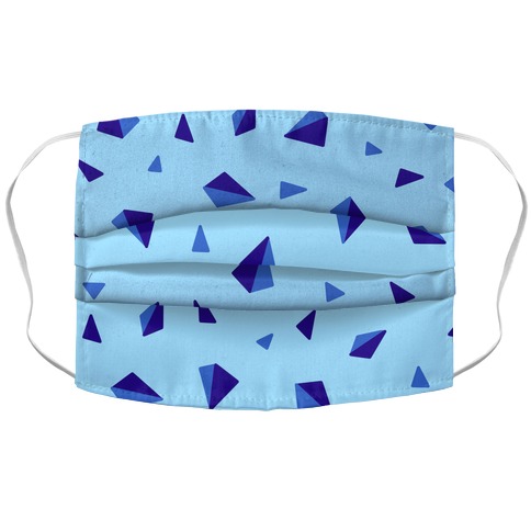 Triangular Prism Pieces Accordion Face Mask
