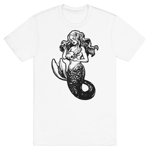 A Mermaid and Her Skull T-Shirt