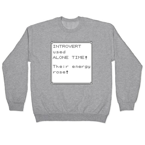 Introvert Used Alone Time Pullover