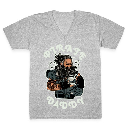 Pirate Daddy V-Neck Tee Shirt