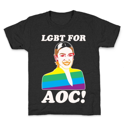 LGBT For AOC White Print Kids T-Shirt