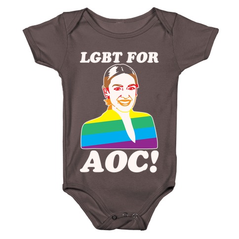 LGBT For AOC White Print Baby One-Piece