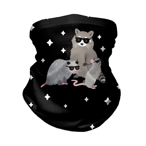 Multicolor 16x16 Nerd Ninja Team Trash Shirt Animal Gang Opossum Raccoon Rat Garbage Throw Pillow