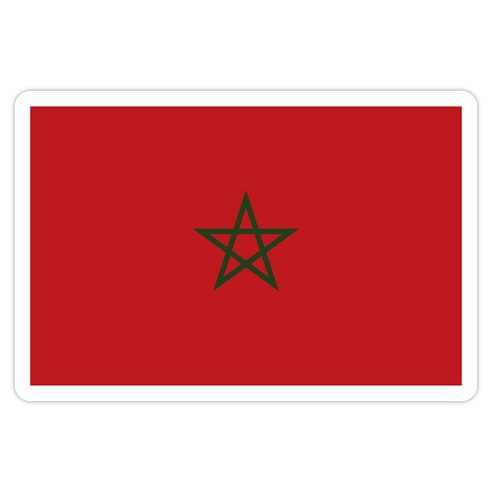 Flag Of Morocco Die Cut Sticker