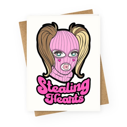 Stealing Hearts Greeting Card