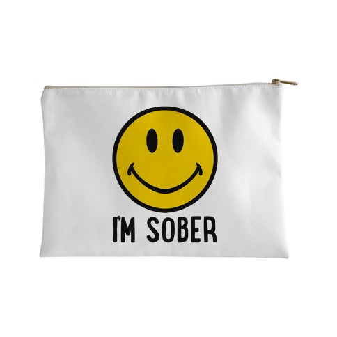 I'm Sober Smiley Accessory Bag